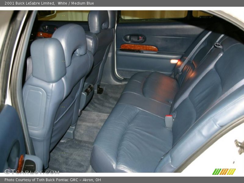White / Medium Blue 2001 Buick LeSabre Limited