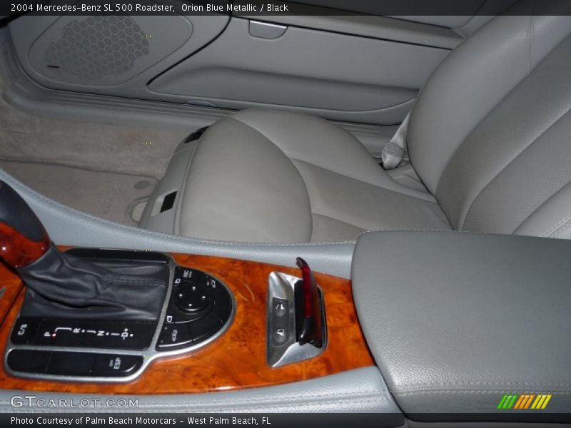 Orion Blue Metallic / Black 2004 Mercedes-Benz SL 500 Roadster