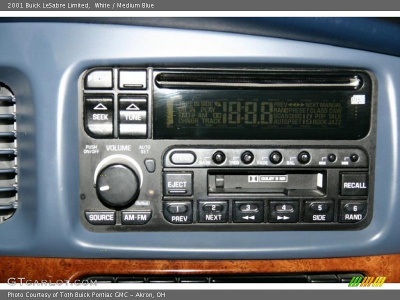 White / Medium Blue 2001 Buick LeSabre Limited