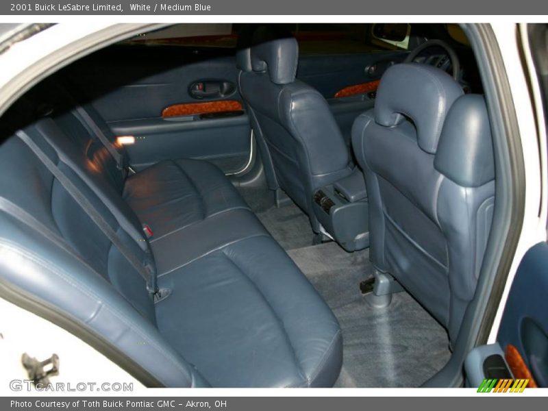 White / Medium Blue 2001 Buick LeSabre Limited