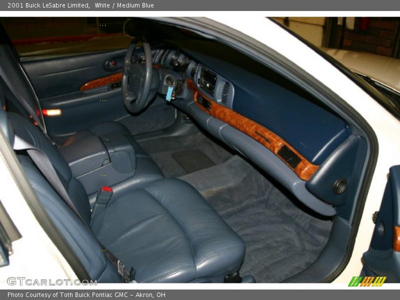 White / Medium Blue 2001 Buick LeSabre Limited