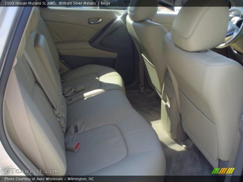 Brilliant Silver Metallic / Beige 2009 Nissan Murano SL AWD