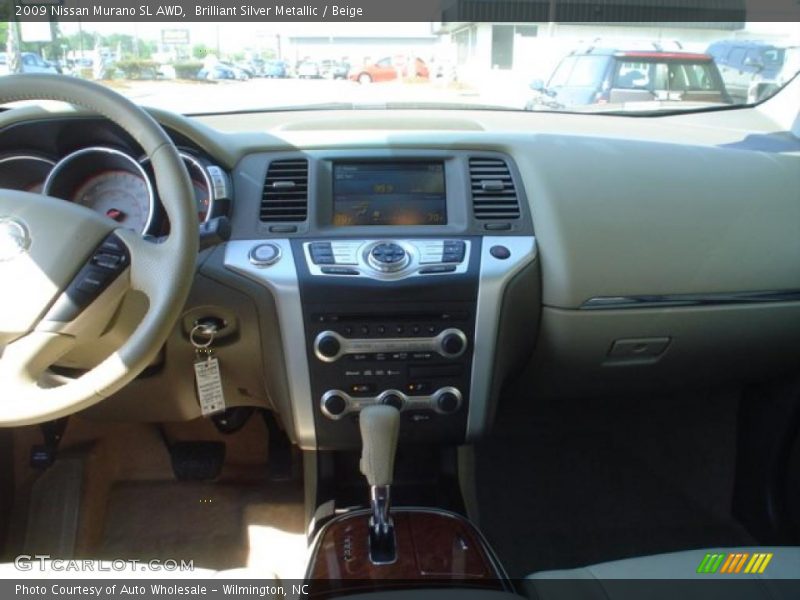 Brilliant Silver Metallic / Beige 2009 Nissan Murano SL AWD