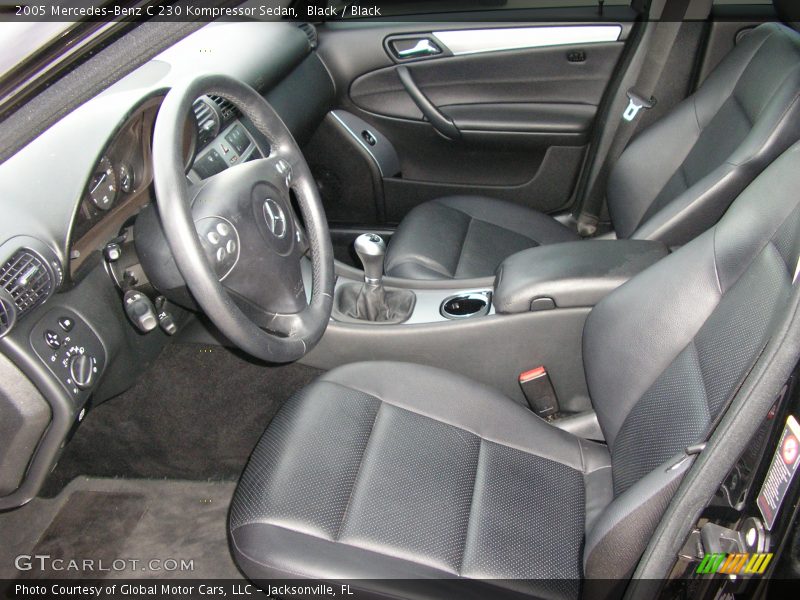 Black / Black 2005 Mercedes-Benz C 230 Kompressor Sedan