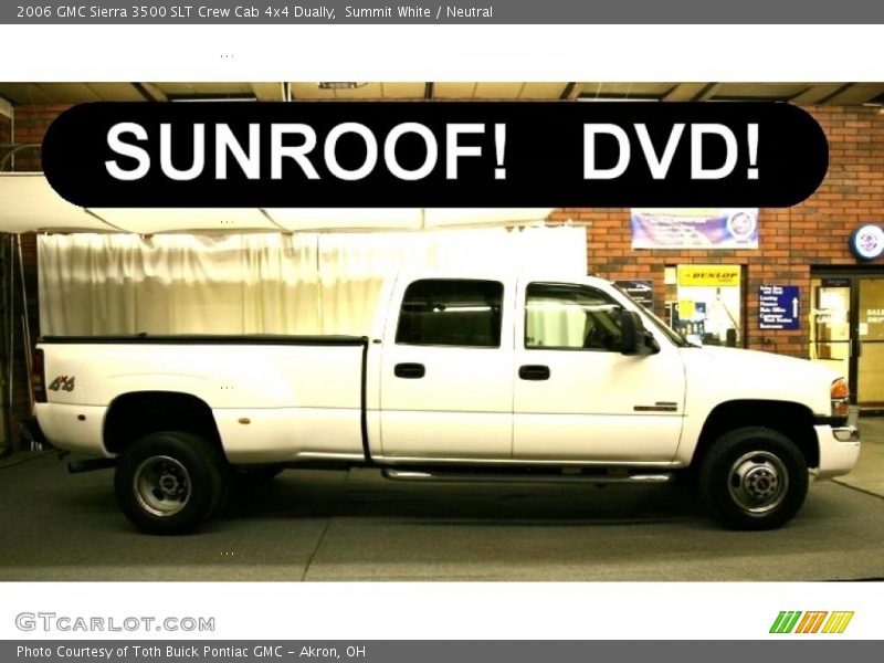 Summit White / Neutral 2006 GMC Sierra 3500 SLT Crew Cab 4x4 Dually