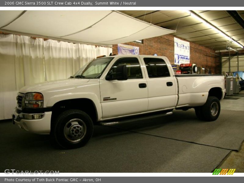 Summit White / Neutral 2006 GMC Sierra 3500 SLT Crew Cab 4x4 Dually