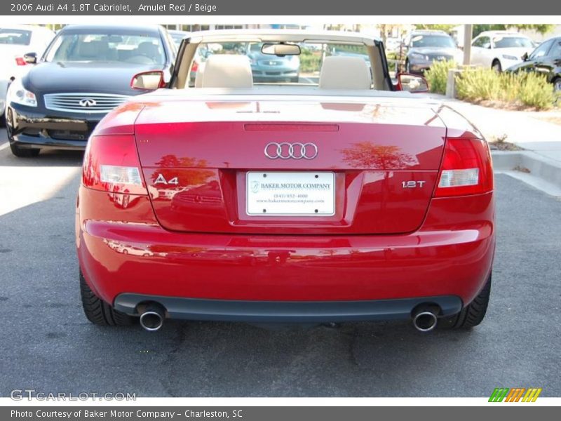 Amulet Red / Beige 2006 Audi A4 1.8T Cabriolet