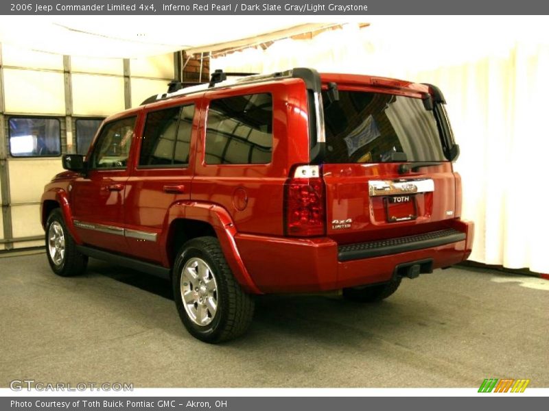 Inferno Red Pearl / Dark Slate Gray/Light Graystone 2006 Jeep Commander Limited 4x4