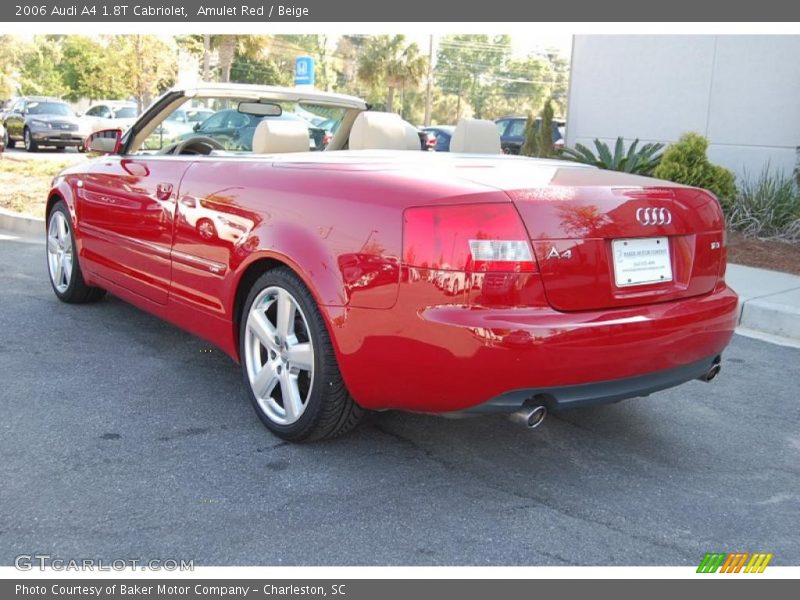 Amulet Red / Beige 2006 Audi A4 1.8T Cabriolet