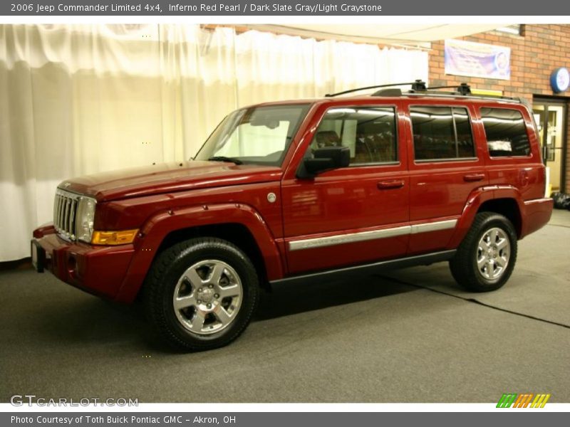 Inferno Red Pearl / Dark Slate Gray/Light Graystone 2006 Jeep Commander Limited 4x4
