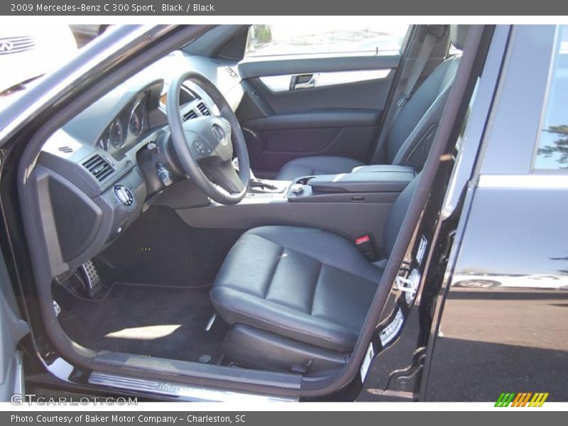 Black / Black 2009 Mercedes-Benz C 300 Sport