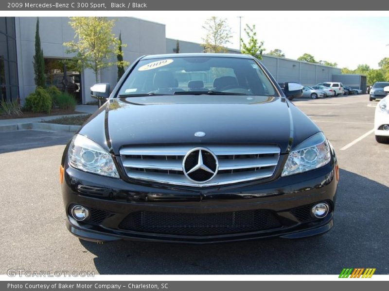 Black / Black 2009 Mercedes-Benz C 300 Sport
