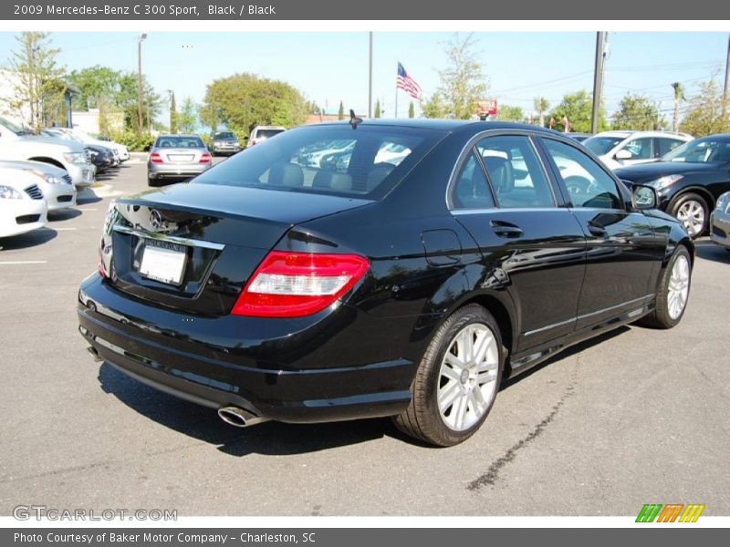 Black / Black 2009 Mercedes-Benz C 300 Sport