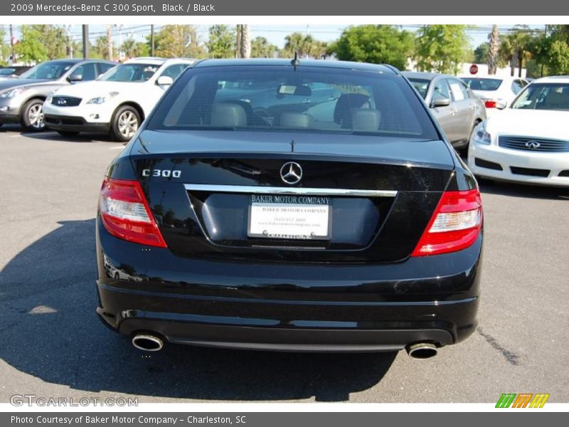 Black / Black 2009 Mercedes-Benz C 300 Sport