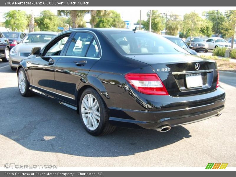 Black / Black 2009 Mercedes-Benz C 300 Sport