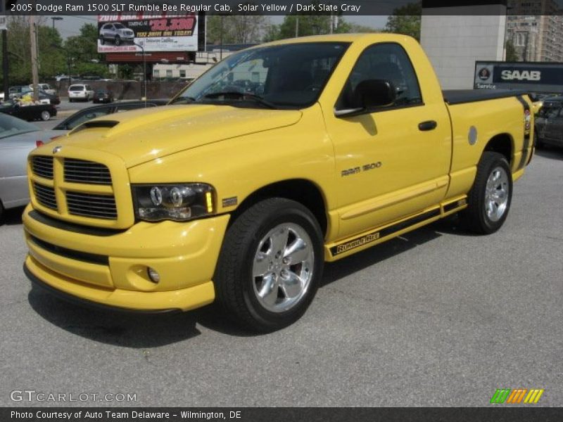 Solar Yellow / Dark Slate Gray 2005 Dodge Ram 1500 SLT Rumble Bee Regular Cab