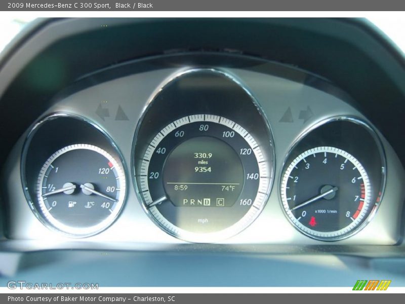 Black / Black 2009 Mercedes-Benz C 300 Sport