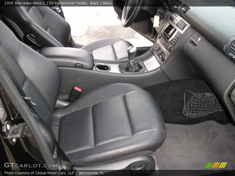 Black / Black 2005 Mercedes-Benz C 230 Kompressor Sedan