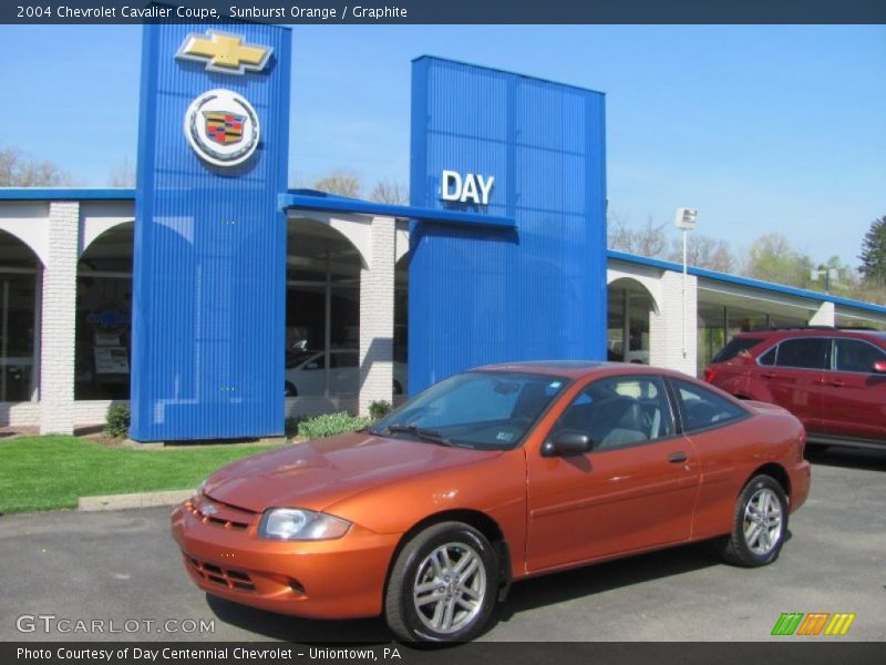 Sunburst Orange / Graphite 2004 Chevrolet Cavalier Coupe
