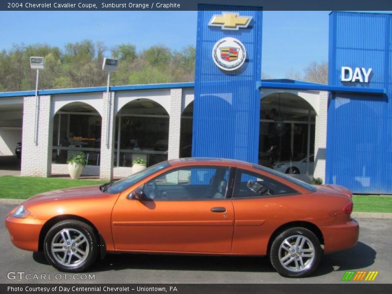 Sunburst Orange / Graphite 2004 Chevrolet Cavalier Coupe