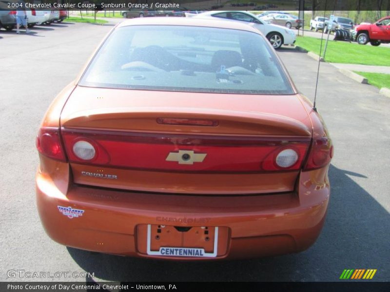 Sunburst Orange / Graphite 2004 Chevrolet Cavalier Coupe
