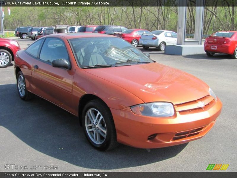 Sunburst Orange / Graphite 2004 Chevrolet Cavalier Coupe