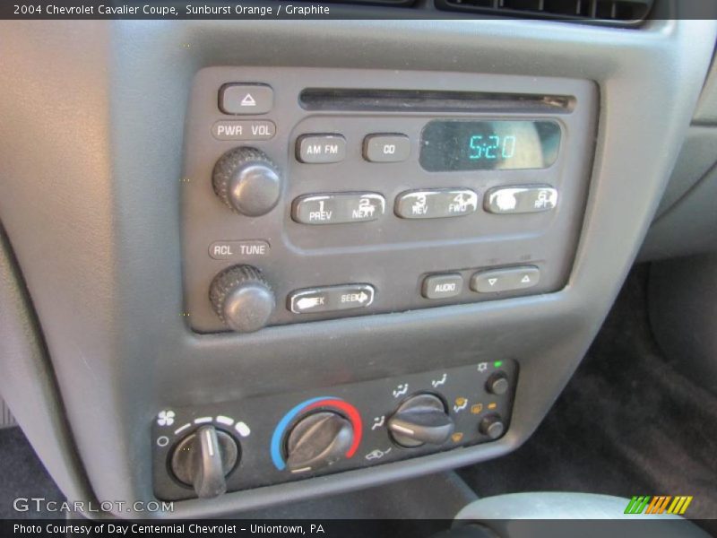 Sunburst Orange / Graphite 2004 Chevrolet Cavalier Coupe