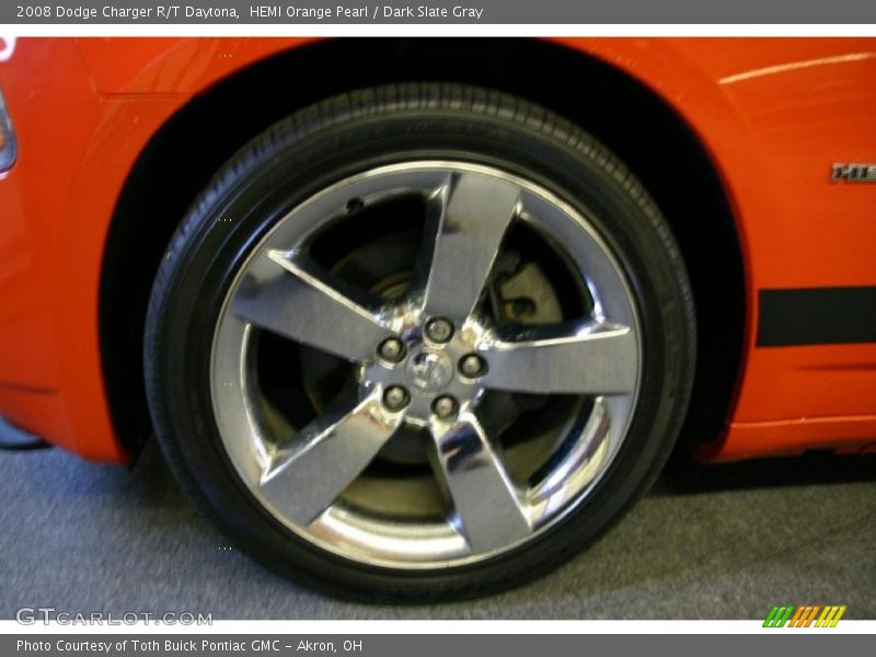 HEMI Orange Pearl / Dark Slate Gray 2008 Dodge Charger R/T Daytona