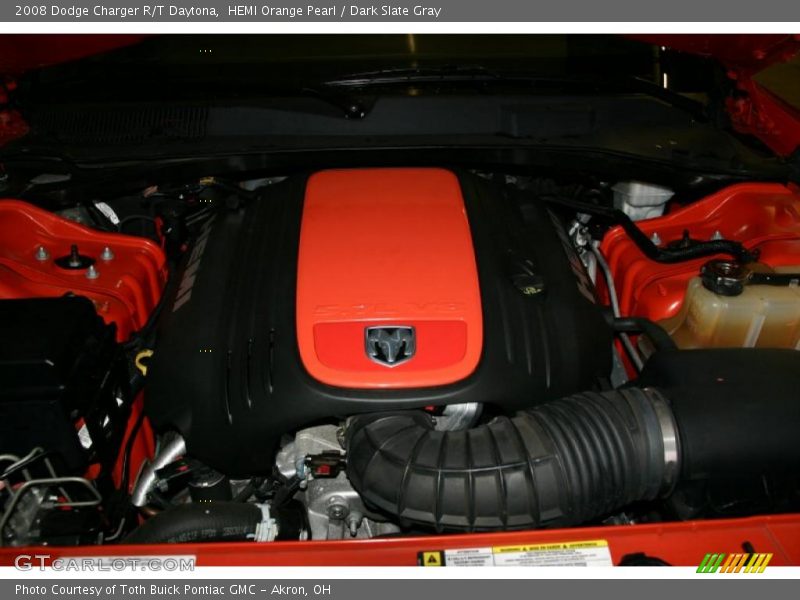 HEMI Orange Pearl / Dark Slate Gray 2008 Dodge Charger R/T Daytona