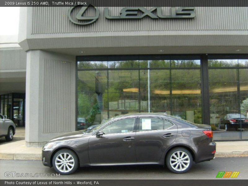 Truffle Mica / Black 2009 Lexus IS 250 AWD