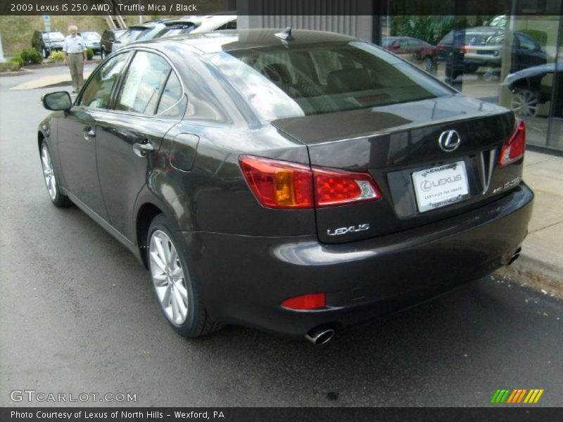 Truffle Mica / Black 2009 Lexus IS 250 AWD