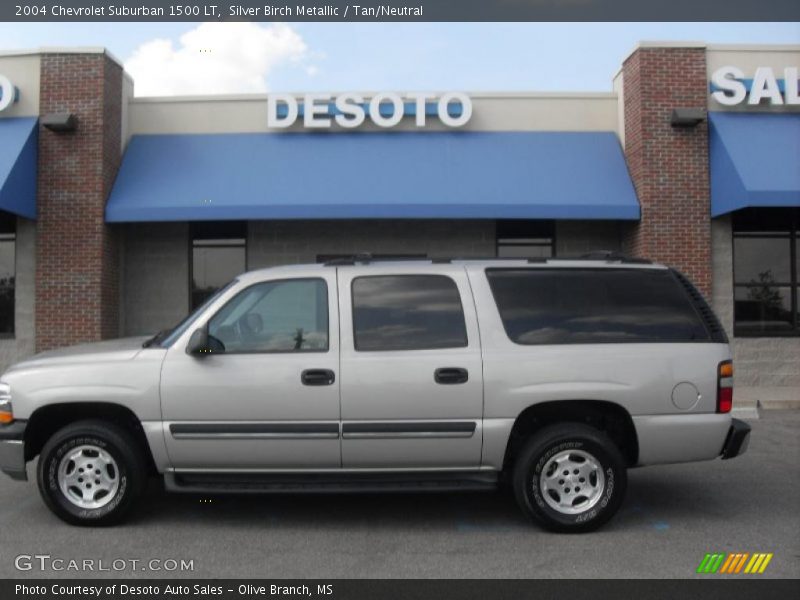 Silver Birch Metallic / Tan/Neutral 2004 Chevrolet Suburban 1500 LT