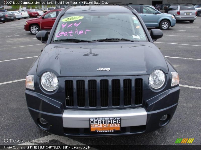 Steel Blue Metallic / Pastel Slate Gray 2007 Jeep Compass Limited 4x4