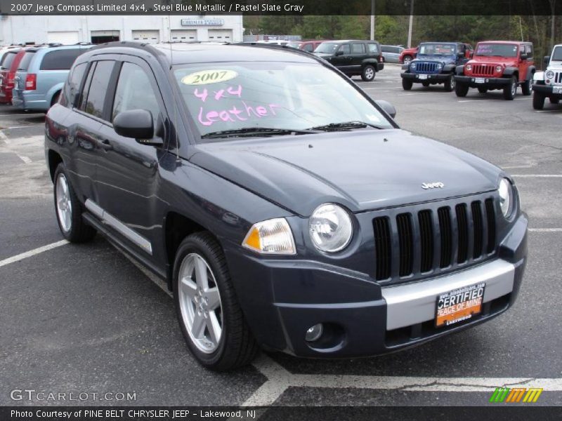 Steel Blue Metallic / Pastel Slate Gray 2007 Jeep Compass Limited 4x4