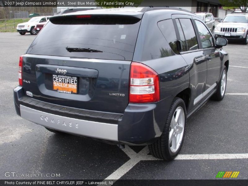 Steel Blue Metallic / Pastel Slate Gray 2007 Jeep Compass Limited 4x4