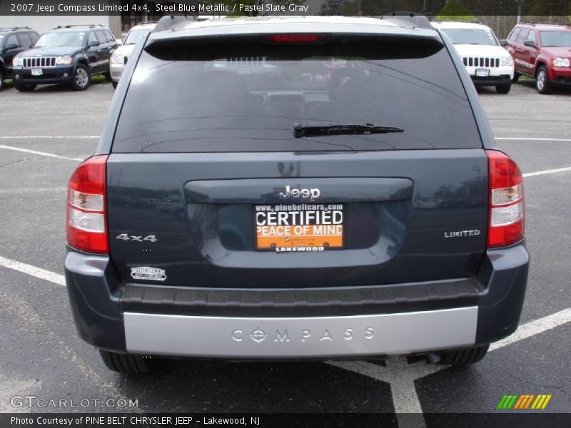 Steel Blue Metallic / Pastel Slate Gray 2007 Jeep Compass Limited 4x4