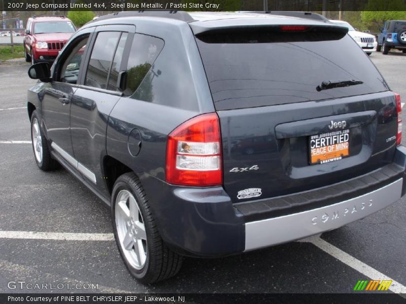 Steel Blue Metallic / Pastel Slate Gray 2007 Jeep Compass Limited 4x4