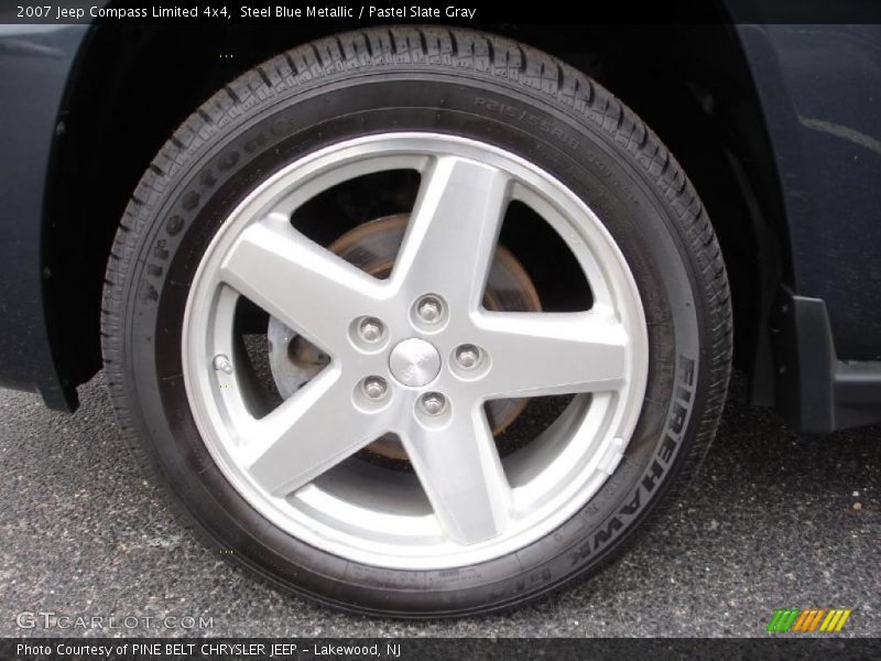 Steel Blue Metallic / Pastel Slate Gray 2007 Jeep Compass Limited 4x4