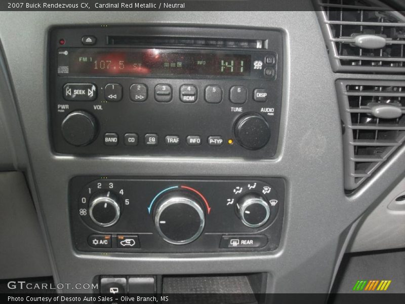 Cardinal Red Metallic / Neutral 2007 Buick Rendezvous CX