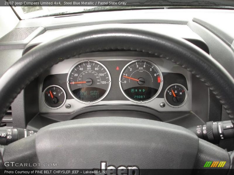 Steel Blue Metallic / Pastel Slate Gray 2007 Jeep Compass Limited 4x4