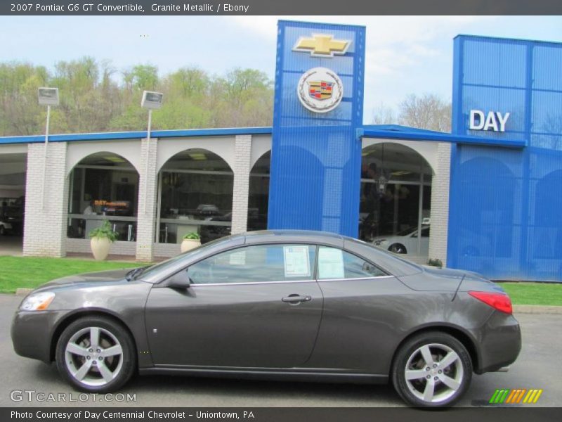 Granite Metallic / Ebony 2007 Pontiac G6 GT Convertible