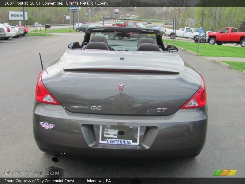 Granite Metallic / Ebony 2007 Pontiac G6 GT Convertible