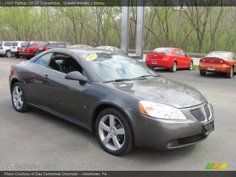 Granite Metallic / Ebony 2007 Pontiac G6 GT Convertible