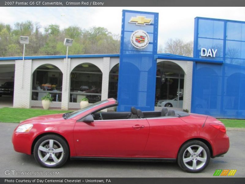 Crimson Red / Ebony 2007 Pontiac G6 GT Convertible