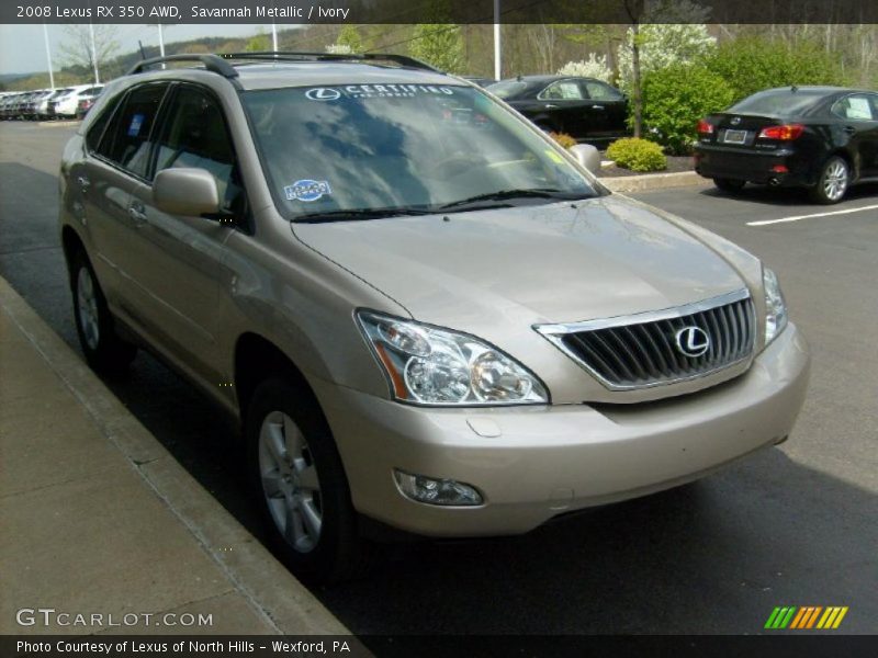 Savannah Metallic / Ivory 2008 Lexus RX 350 AWD