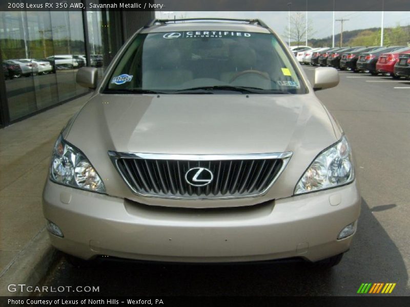 Savannah Metallic / Ivory 2008 Lexus RX 350 AWD