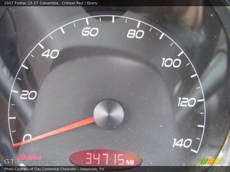 Crimson Red / Ebony 2007 Pontiac G6 GT Convertible