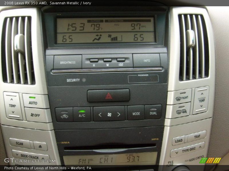 Savannah Metallic / Ivory 2008 Lexus RX 350 AWD