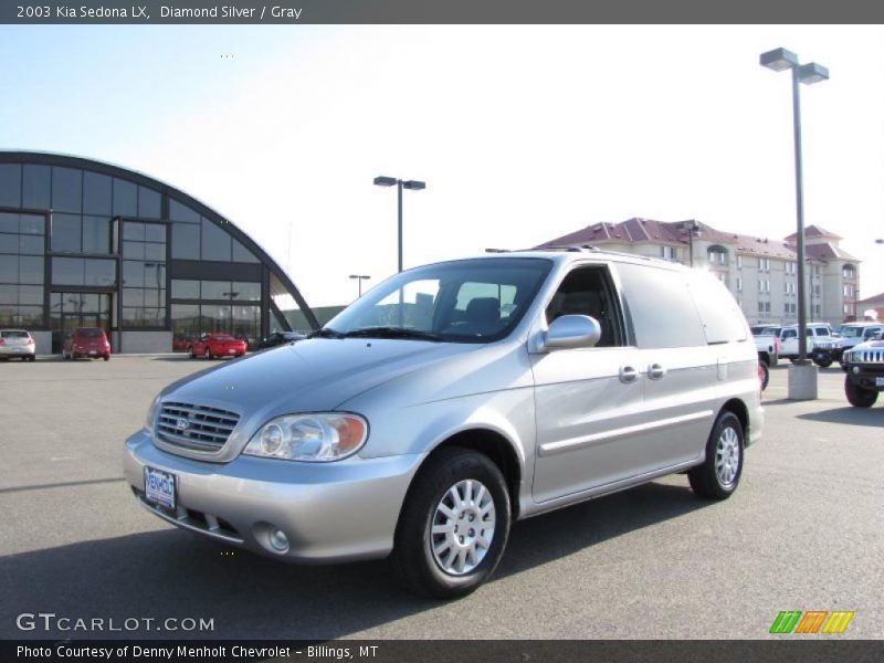 Diamond Silver / Gray 2003 Kia Sedona LX