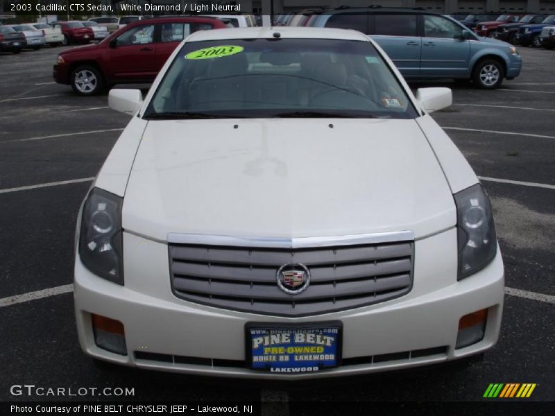 White Diamond / Light Neutral 2003 Cadillac CTS Sedan